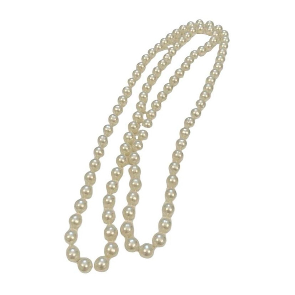 44” Cream Faux Pearl Necklace
